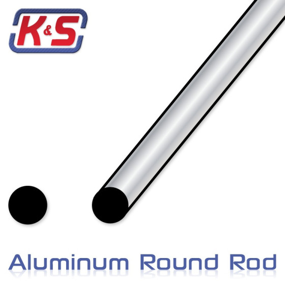 Aluminiumtråd Böjbar K&S  2.4 & 3.2mm 30cm 4st