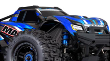 MAXX med WideMAXX 4x4 1/10 RTR TQi TSM Traxxas - Blå