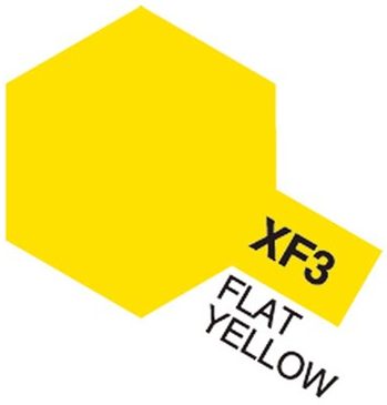 Tamiya 81703 Akryl färg XF-3 Flat Yellow 10ml