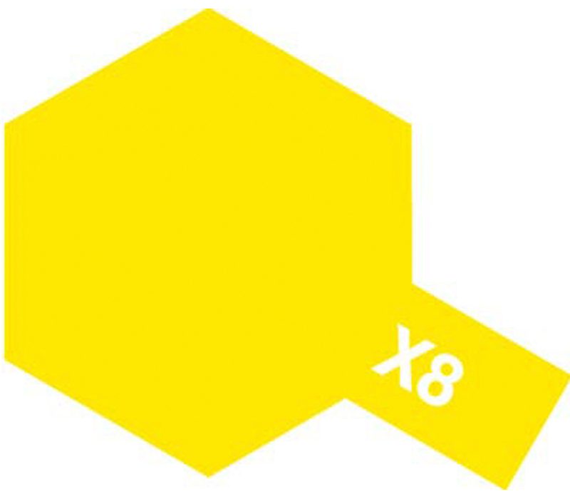 Tamiya 81508 Akryl färg X-8 Lemon Yellow 10ml