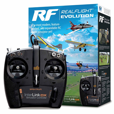RealFlight Evolution Flygsimulator med InterLink DX Controll