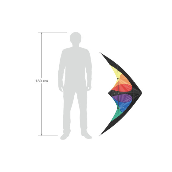 Bebop Prisma Stunt Kite 145cm 2 linors HQ - Bild 5