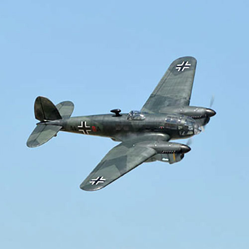 Black Horse Heinkel HE 111 20cc 2500mm spv. med ellandställ - Bild 5