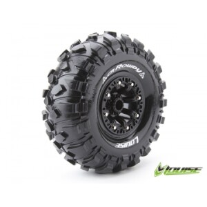 Louise CR-ROWDY 2.2 crawler däck svart fälg 12mm hex