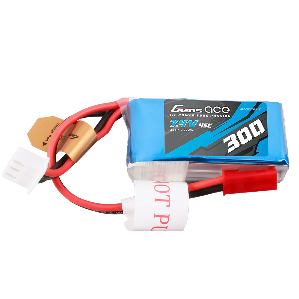 Lipo 7,4v 2S JST 300mah Gens Ace