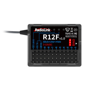 Radiolink R12F 12-kanals mottagare 2.4GHz RC med SBUS CRSF PWM