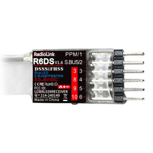 Radiolink R6DS mottagare 2.4GHz RC med SBUS PWM PPM