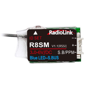 Radiolink R8SM 8-kanals mini mottagare 2.4GHz SBUS PPM drone