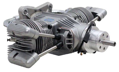 SAITO FG-100TS Twin 4-takts Bensinmotor - Bild 2