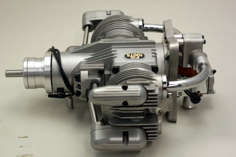 SAITO FG-100TS Twin 4-takts Bensinmotor - Bild 3
