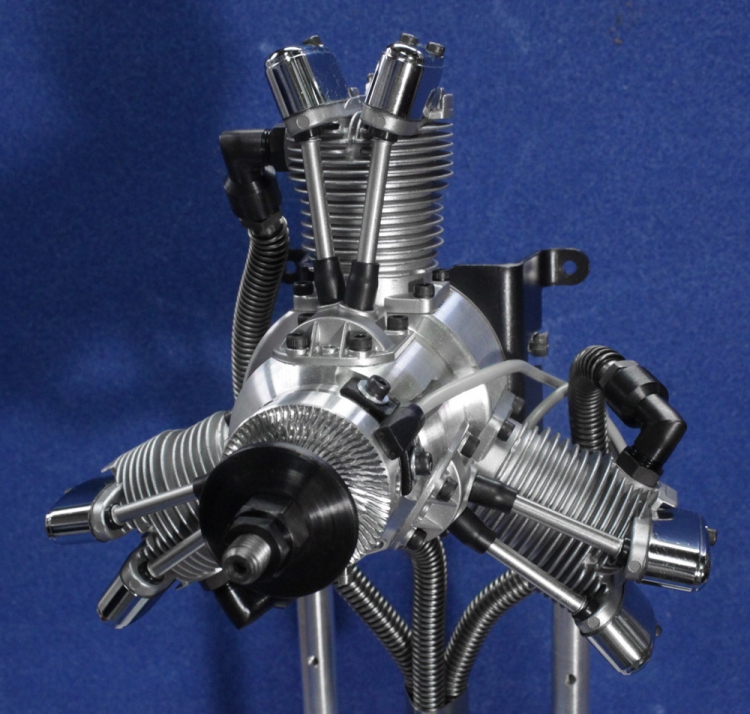 SAITO FG-33R3 33cc 4-takts 3-cyl Stjärnmotor Bensin - Bild 3
