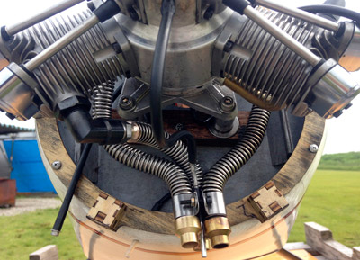 SAITO FG-60R3 60cc 4-takts 3-cyl Stjärnmotor Bensin - Bild 3