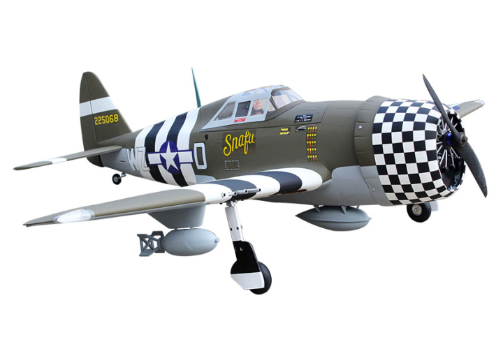 Seagull P-47G Thunderbolt Snafu 160cm RC warbird med infällbara landställ