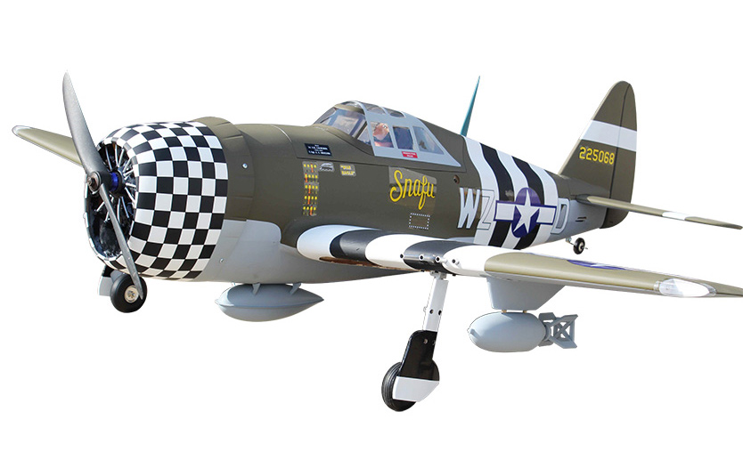 Seagull P-47G Thunderbolt ''Snafu'' 160cm ARF Ellandställ - Bild 4