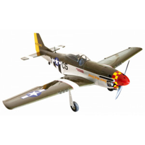 Seagull North American P-51D Mustang radiostyrt flygplan balsa RC modell