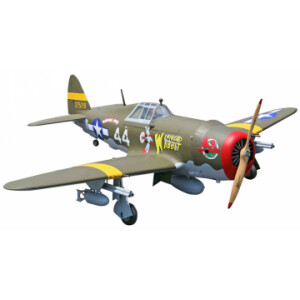 Seagull P-47 Razorback 206cm radiostyrt warbird flygplan balsa RC modell