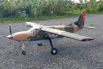 Seagull Cessna 208 Grand Caravan EX Military 215cm radiostyrt flygplan balsa RC modell