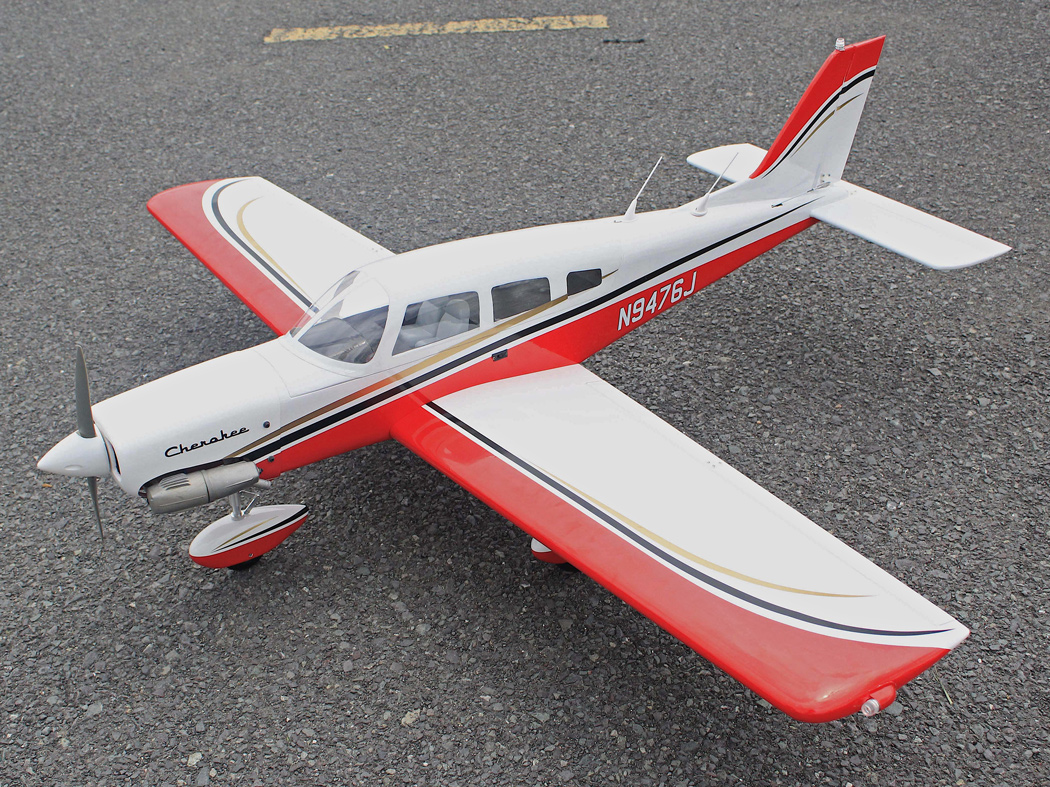 Seagull Piper Cherokee 153cm 10-15cc Röd ARF - Bild 3