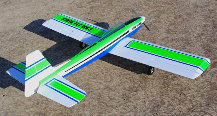 Seagull Kwik Fly MK3 160cm radiostyrt flygplan balsa RC modell