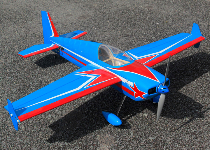 Seagull Laser 48 30E radiostyrt flygplan balsa RC modell