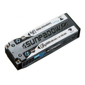 Sunpadow Li-Po Batteri 2S 7,4V 6000mAh 120C Stick Top Series