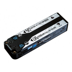 Sunpadow Li-Po Batteri 2S 7,4V 5200mAh 130C Slim Mid Platin*