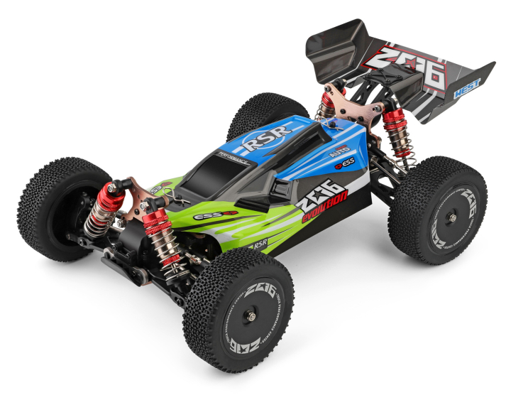 WL Toys 144001 1/14 4WD RC bil 60kmh borst motor RTR