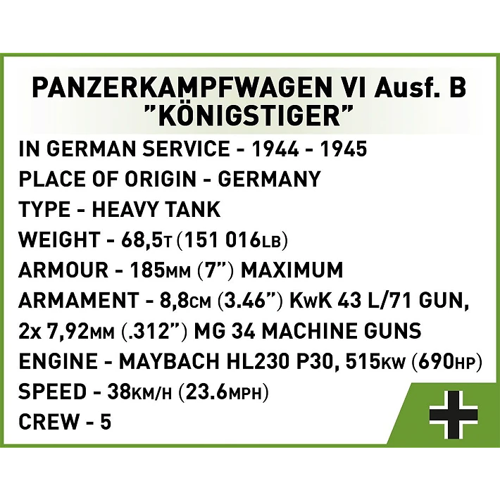 Cobi Panzer VI Ausf. B Königstiger - Bild 10