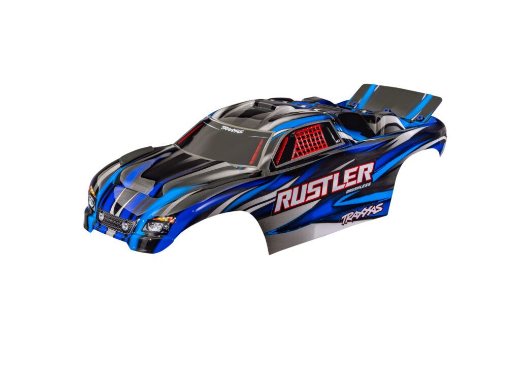 Kaross Rustler 2WD Clipless Blå 3721-BLUE