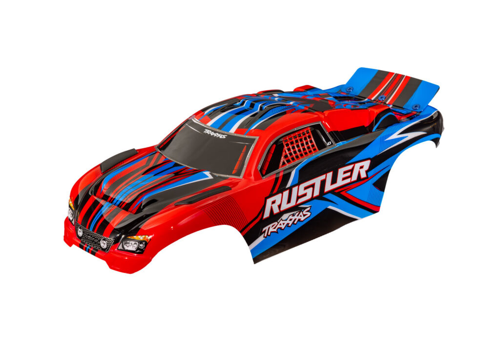 Kaross Rustler 2WD Clipless Röd 3734-RED