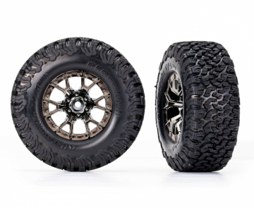 Däck & Fälg BFGoodrich All-Terrain T/A Svartkrom 2.2/3.0'' 2WD Fram (2) 10186-BLKCR