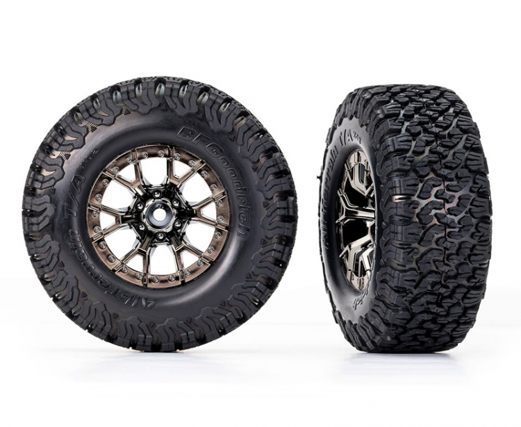 Däck & Fälg BFGoodrich All-Terrain T/A Svartkrom 2.2/3.0'' 2WD Fram (2) 10186-BLKCR - Bild 2