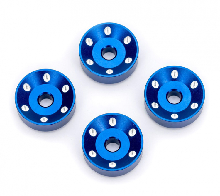 Hjulbrickor Alu Blå (4) Maxx Slash 10257-BLUE