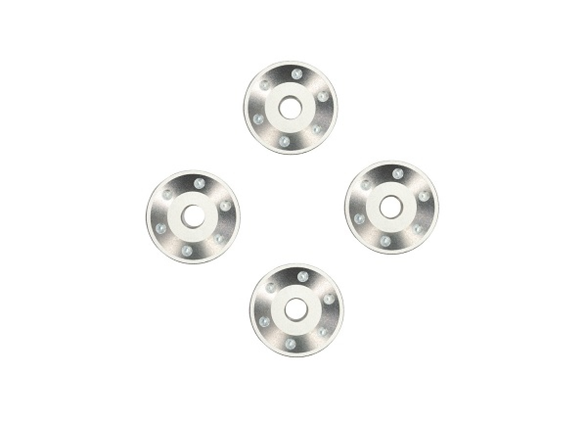 Hjulbrickor Alu Silver (4) Maxx Slash 10257-SLVR