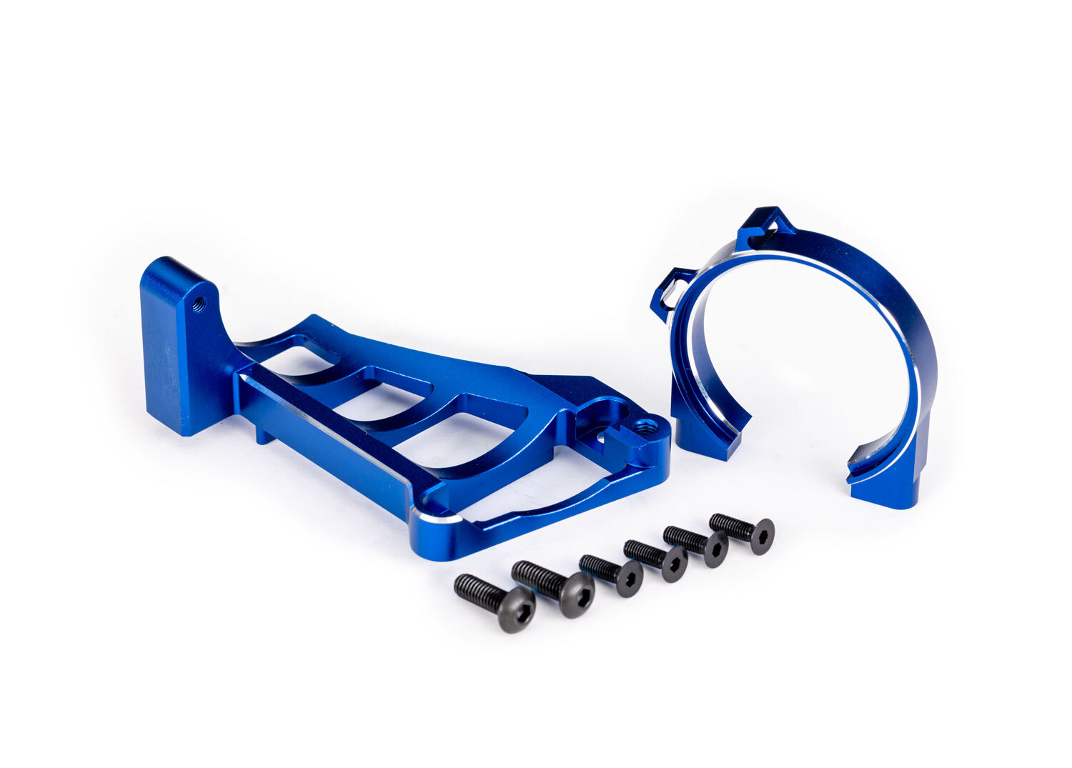 Motorfäste Fram & Bak Set Alu Blå Maxx 10261-BLUE
