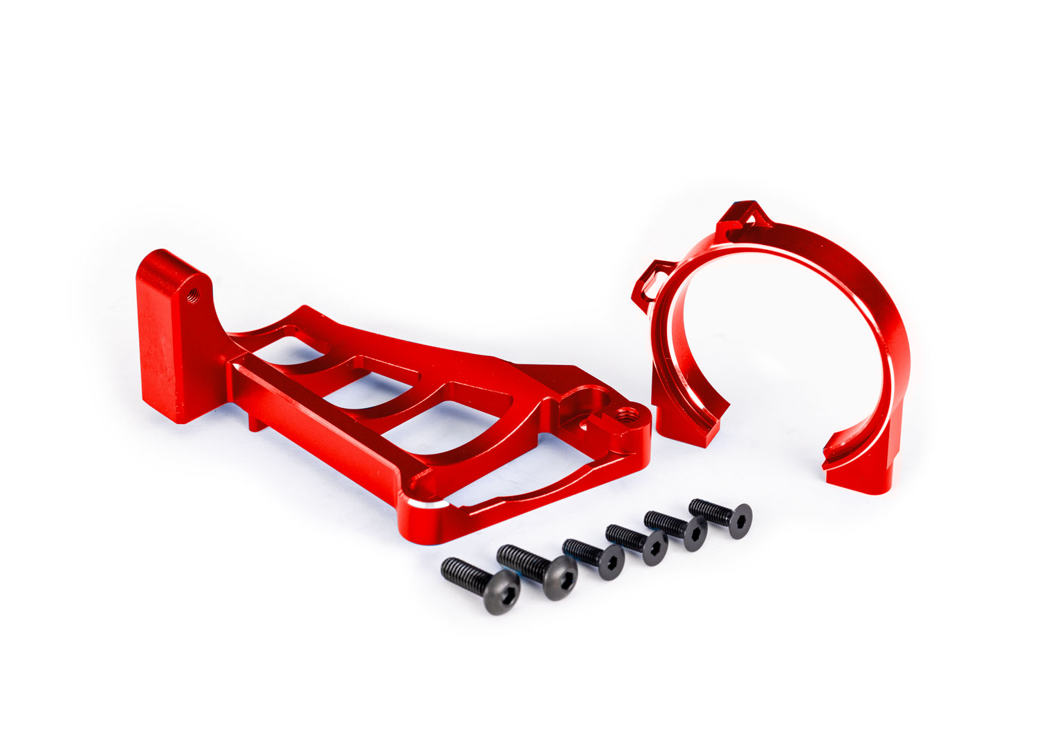 Motorfäste Fram & Bak Set Alu Röd Maxx 10261-RED
