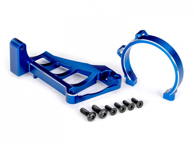 Motorfäste Fram & Bak Set Alu Blå Maxx Slash 10262-BLUE