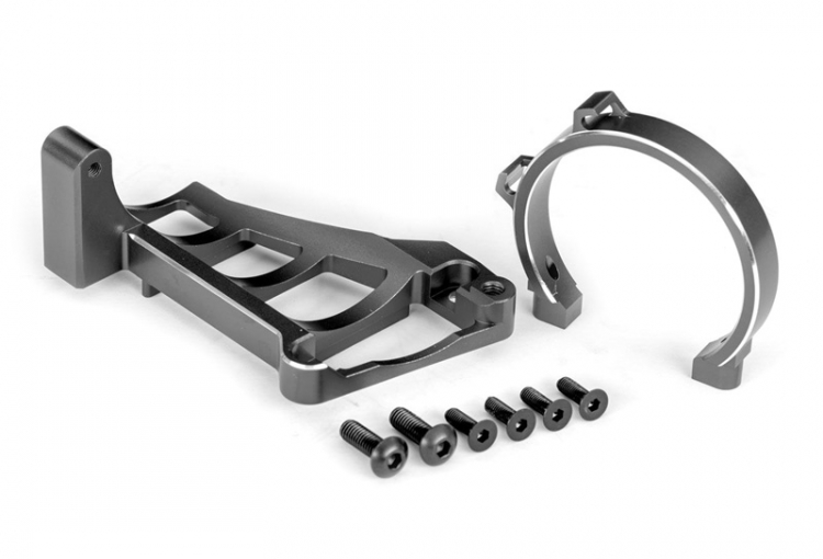 Motorfäste Fram & Bak Set Alu Grå Maxx Slash 10262-GRAY