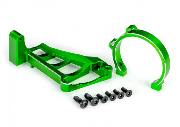 Motorfäste Fram & Bak Set Alu Grön Maxx Slash 10262-GRN