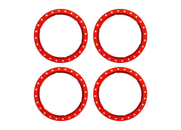 Beadlock Rings Alu Röd (Pro Scale-hjulsystem) (4) - Bild 2