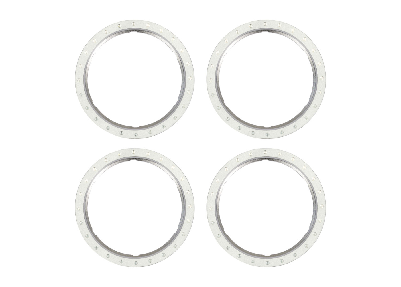 Beadlock Rings Alu Silver (Pro Scale-hjulsystem) (4)