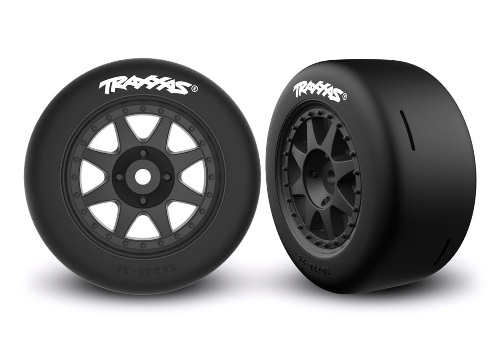 Däck/fälg Speed Slicks Hard/Mini Rally Svart Fram (2)