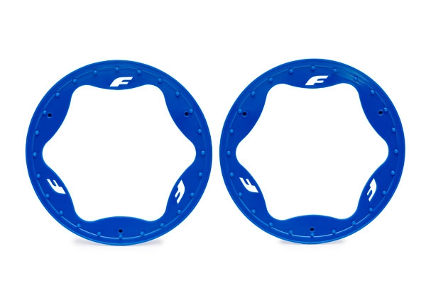 Beadlock Ringar Blå Pro Scale Sand Car Race 4.3" Bak (2) 10948-BLUE - Bild 2