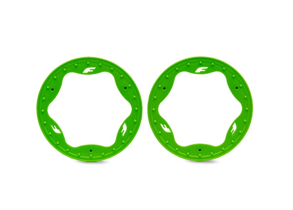 Beadlock Ringar Grön Pro Scale Sand Car Race 3.5" Fram Standard (2) 10976-GRN - Bild 2