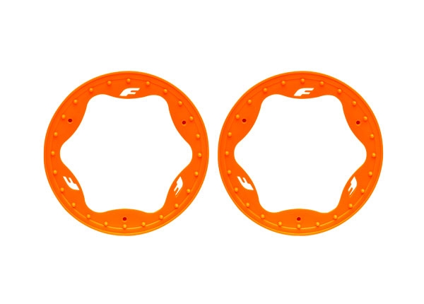 Beadlock Ringar Orange Pro Scale Sand Car 3.5" Fram std. (2) - Bild 2
