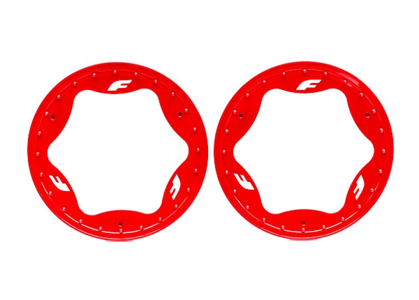 Beadlock Ringar Röd Pro Scale Sand Car Race 3.9" Bak Standard (2) 10977-RED - Bild 2