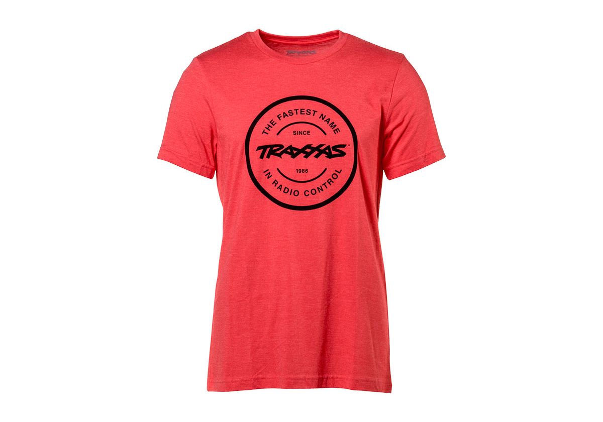 T-shirt Röd Rund Traxxas-logga S (Premium) 1359-S