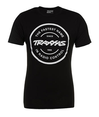 T-shirt Svart Rund Traxxas-logga S 1360-S - Bild 2