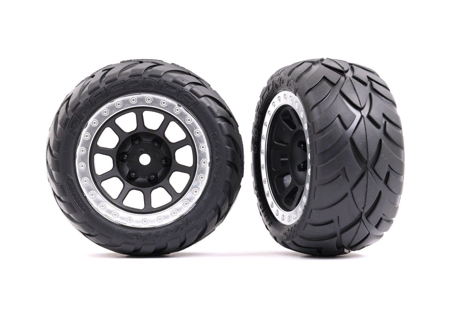 Däck & Fälg Anaconda / Grå Kromad Ring 2.2" Bak (2) 2478G