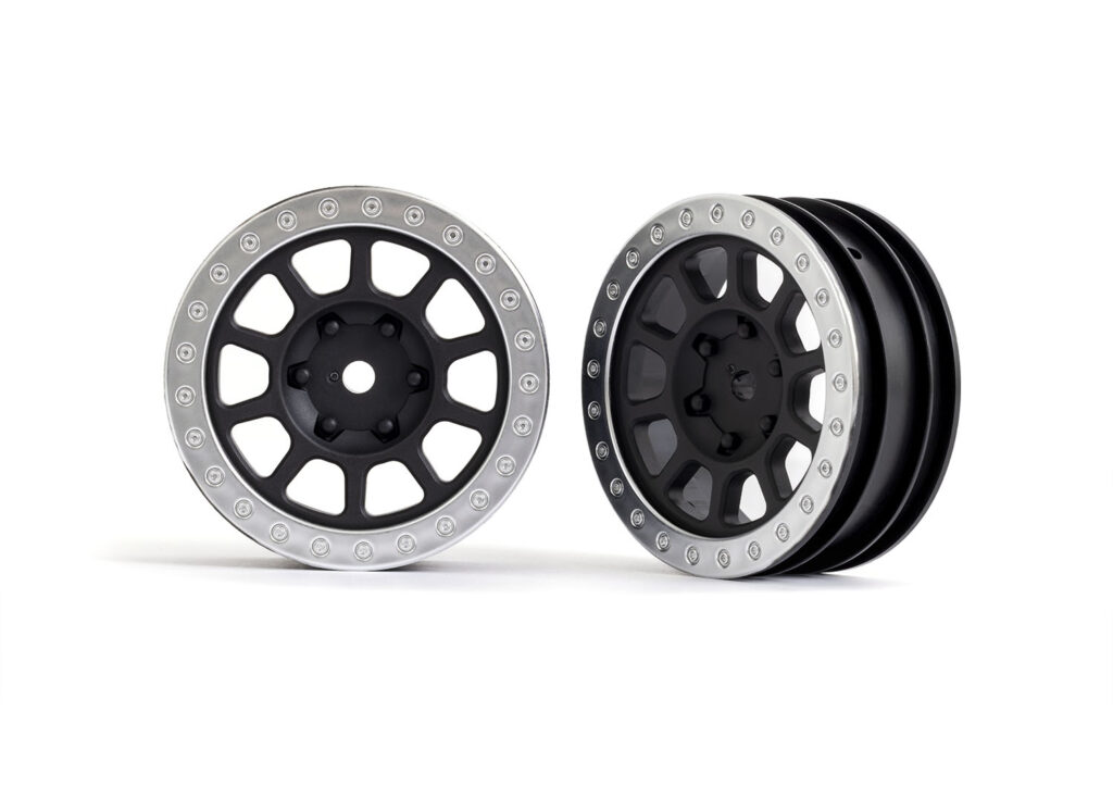 Fälg Grå med Kromad Ring 2.2" 2WD Fram (2) Bandit 2481